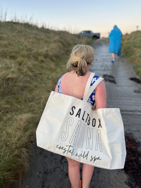 Saltbox Sauna Oversized Tote Bag - Image 3