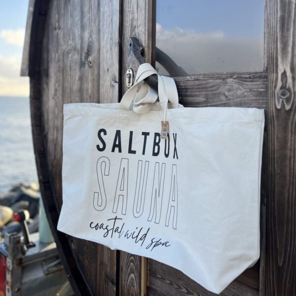 Saltbox Sauna Oversized Tote Bag